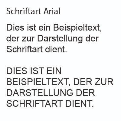 Arial Beispiel