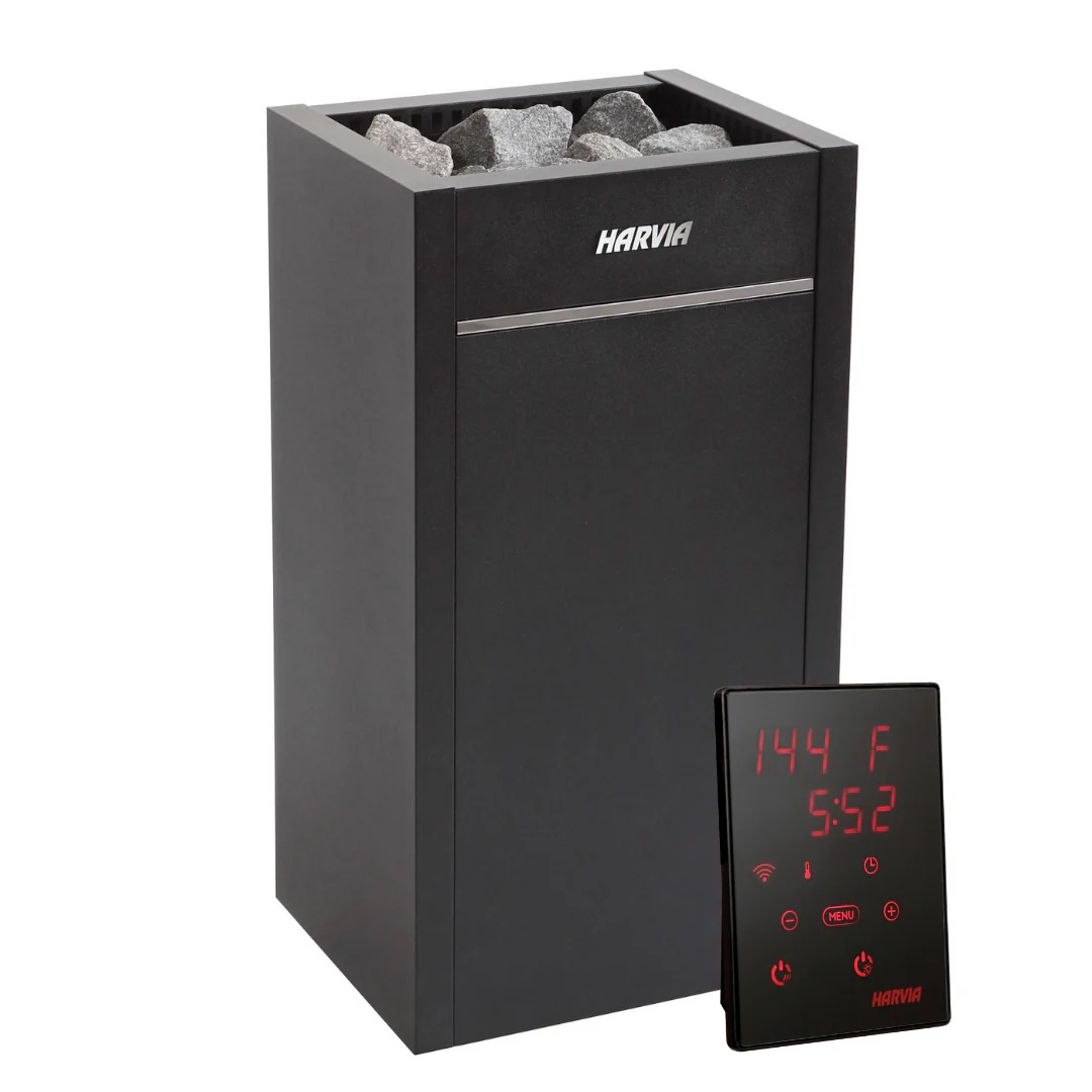 【林】Harvia Cilindro PC90 Harvia Cilindro PC90 9kW Sauna Heater with Built-In Controls