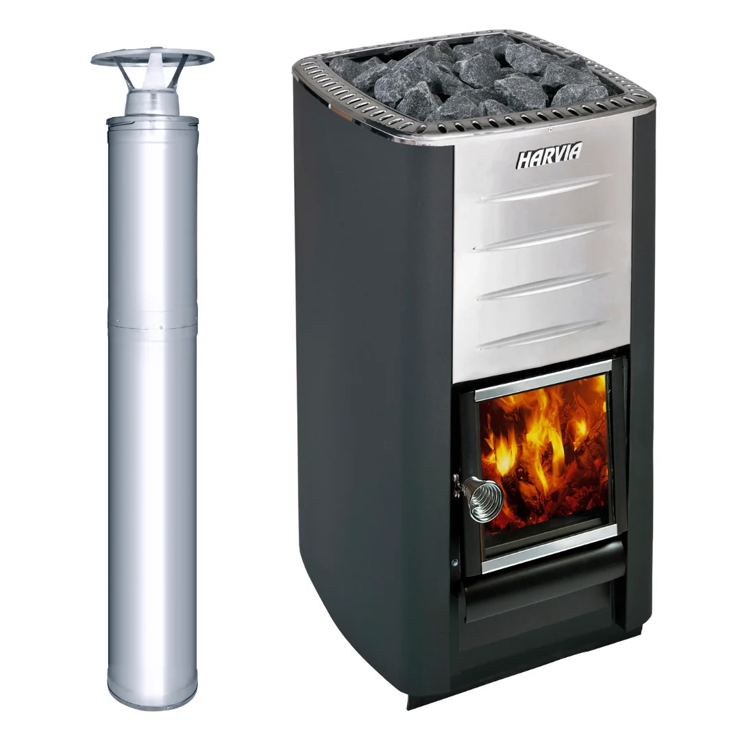 Harvia Cilindro PC90 9KW Sauna Heater with Built in Controls(282